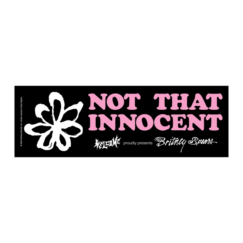 Britney Spears X Welcome – “NOT THAT INNOCENT” Bumper Sticker