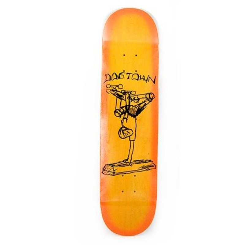 Dogtown Curb Plant Street Deck – 8.0 Assorted Stain/Orange Fade