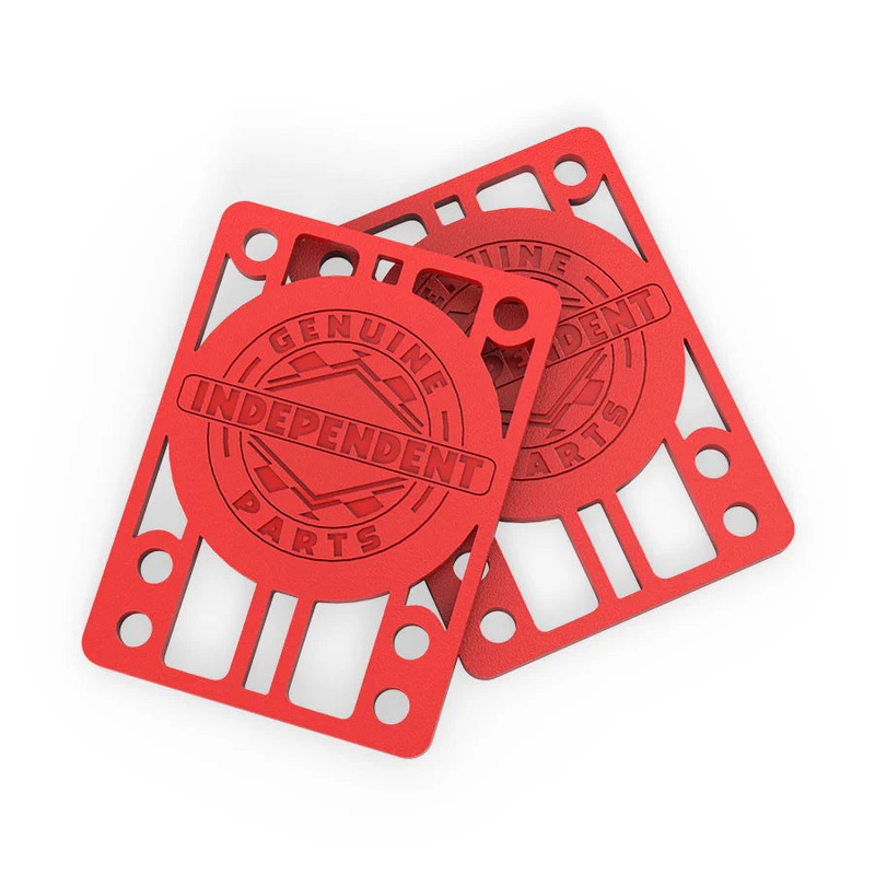 Independent Genuine Parts Riser Pads 1/8″ – Red (Set of 2)