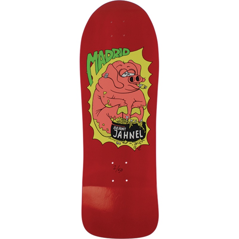 MADRID JAHNEL PIG REISSUE DECK-10.12×31.5 RED