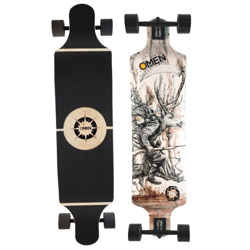 Omen: 38.5″ Dominator Inconvenient Truth Longboard Complete