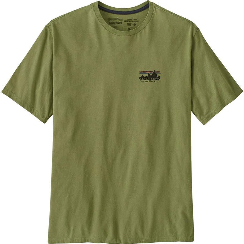 Patagonia 73 Skyline Organic T Buckhorn Green S