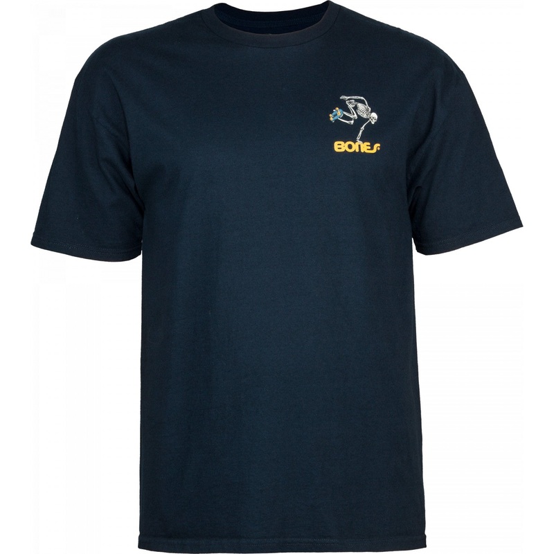 Powell Peralta Skateboarding Skeleton T-shirt – Navy L Navy