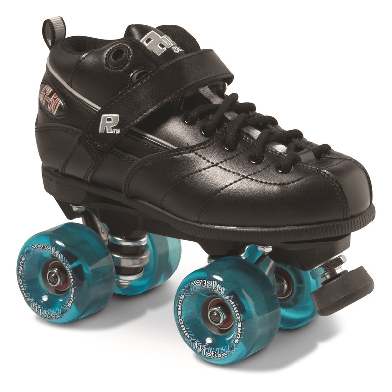 Sure-Grip GT-50 Outdoor Quad Roller Skate – Black Mens 5 / Ladies 6