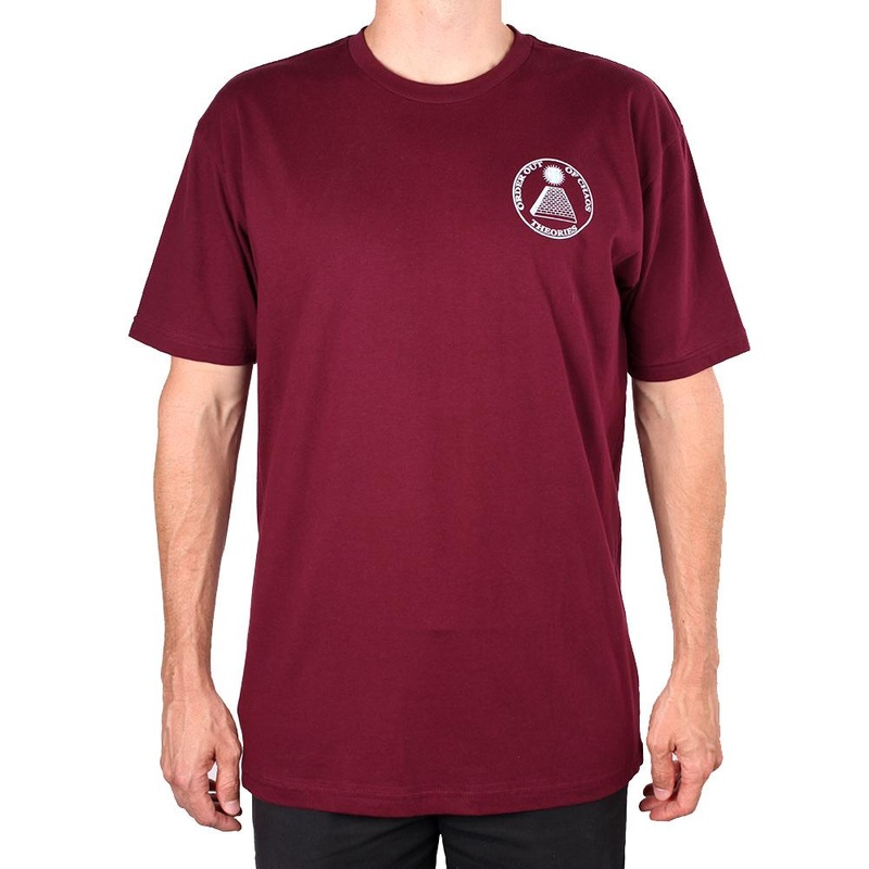 THEORIES S/S T-SHIRT – CHAOS BURGUNDY MED