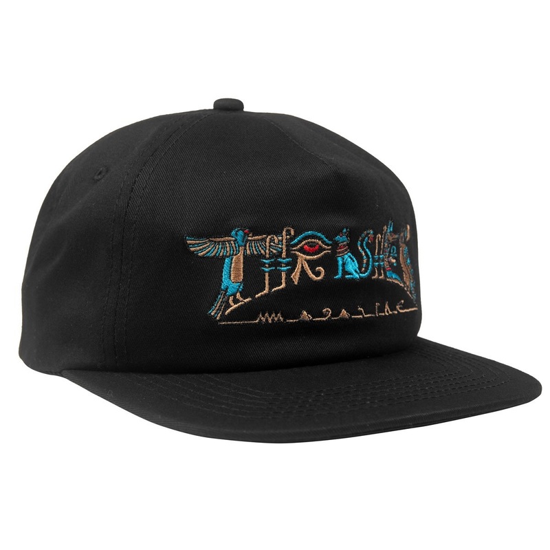 THRASHER HIEROGLYPHICS SNAPBACK BLACK