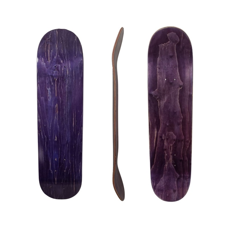8” 7-PLY Skateboard Deck Purple Single