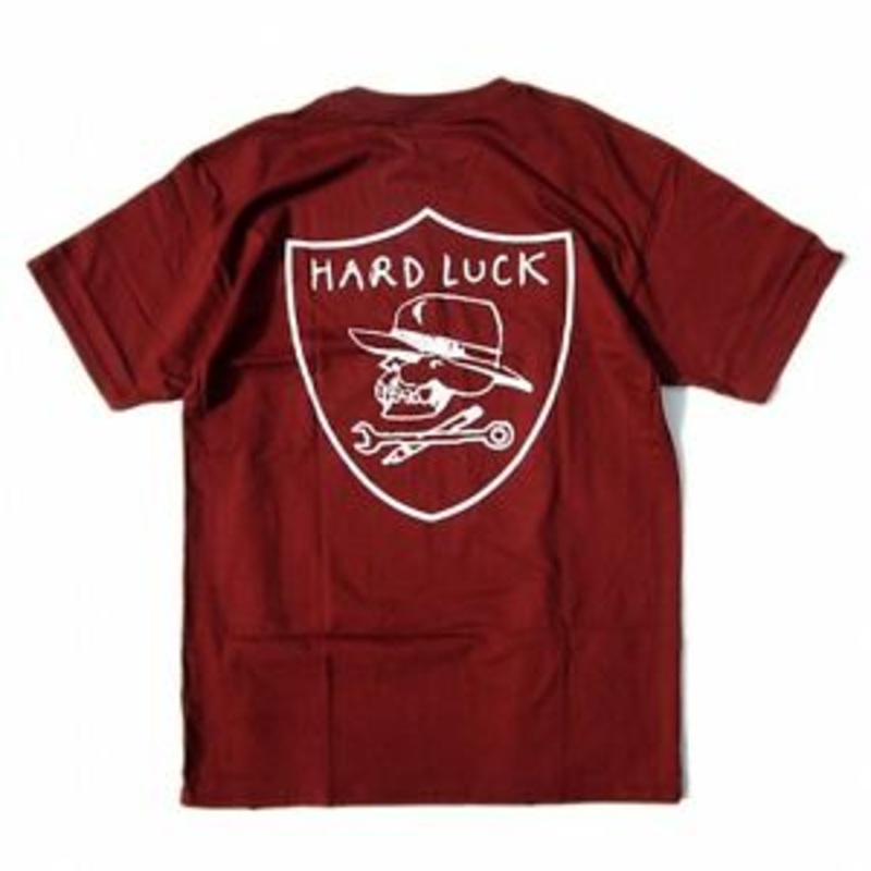 HARD LUCK S/S T-SHIRT – HARD SIX BURGUNDY MED