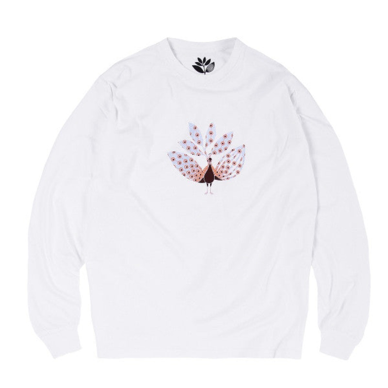 MAGENTA L/S T-SHIRT – PEACOCK WHITE SMALL