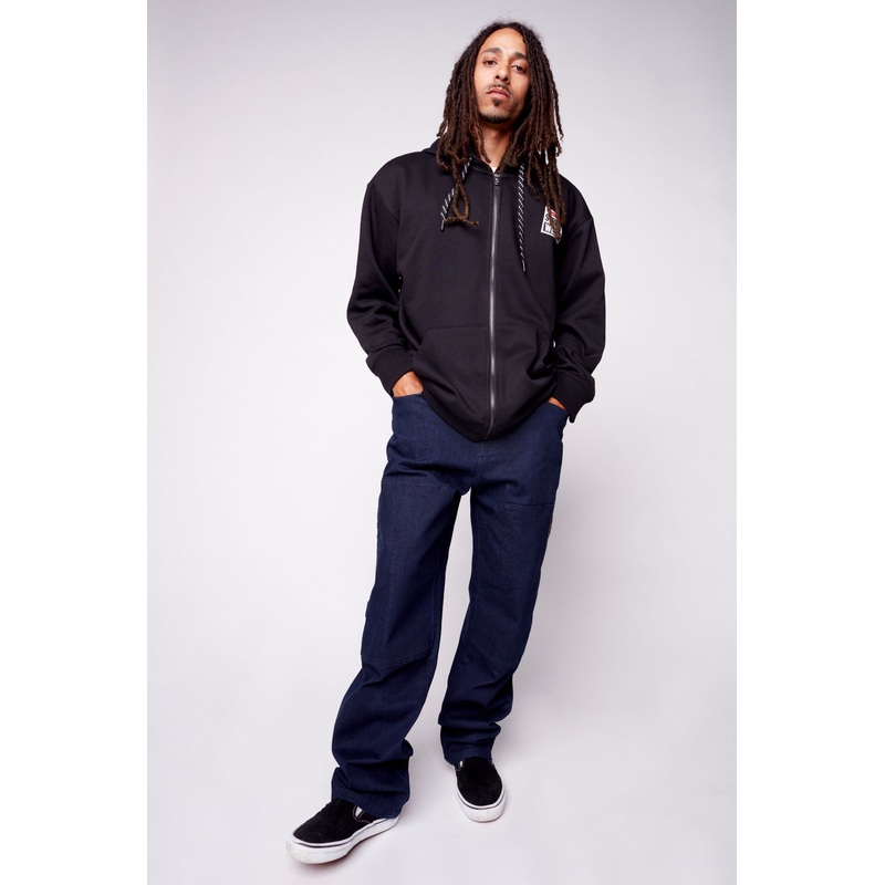 Small Logo Print Hoodie – Black S