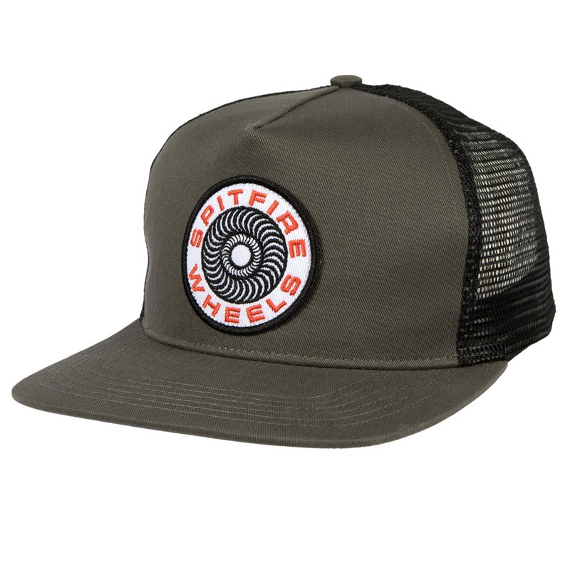 SPITIFIRE CLASSIC 87 SWIRL PATCH SNAPBACK CHARCOAL BLACK