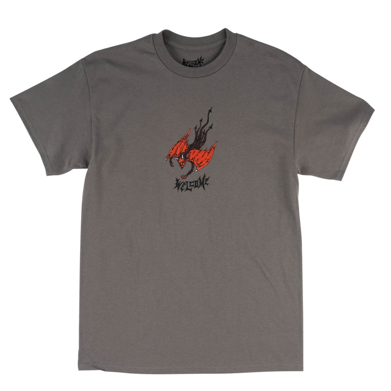 WELCOME DIVER PRINTED TEE CHARCOAL MEDIUM