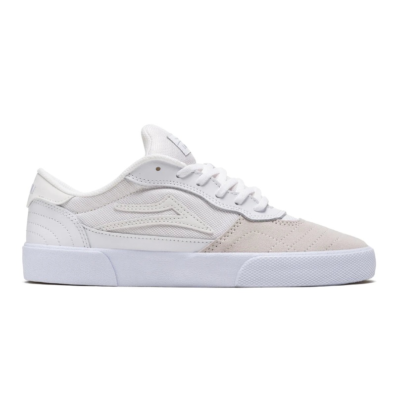 Lakai Shoes Cambridge – White/Reflective Suede 8 White
