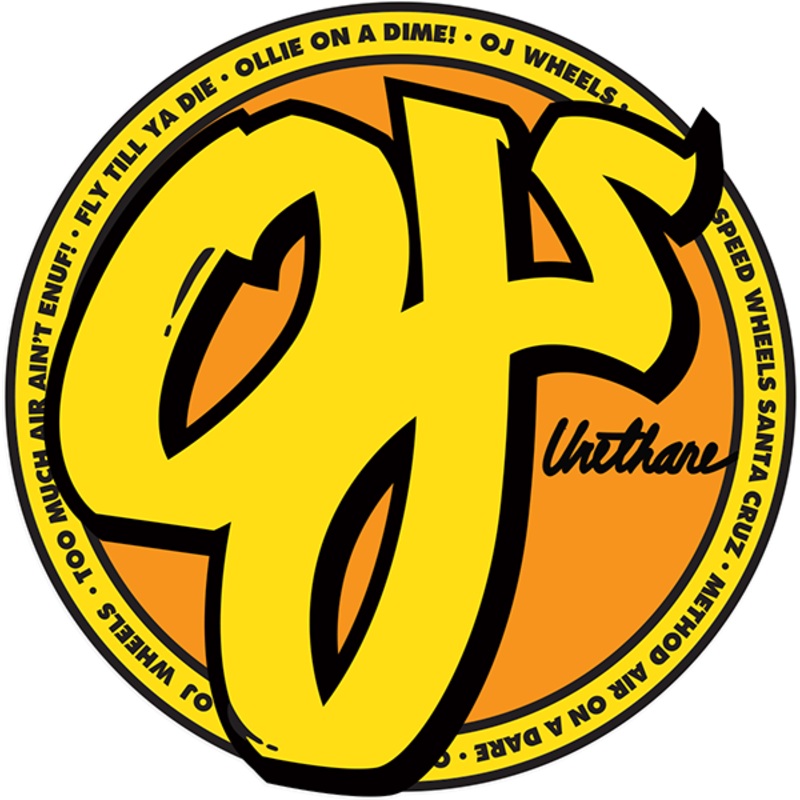 OJ OJ DECAL 3×3 YELLOW