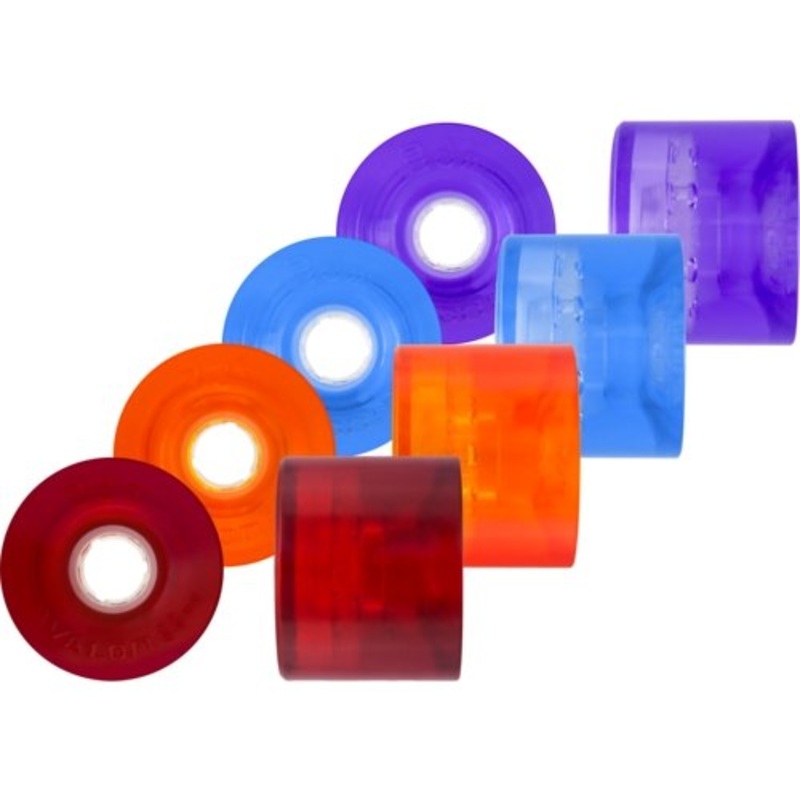 Seismic: 68mm 3dm Avalon Clear Longboard Wheels 82a Clear Purple