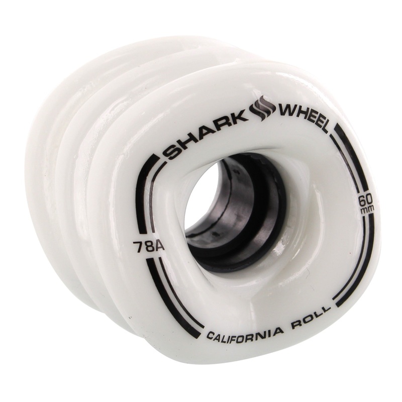 Shark Wheels California Roll 60mm 78a – White (Set of 4)