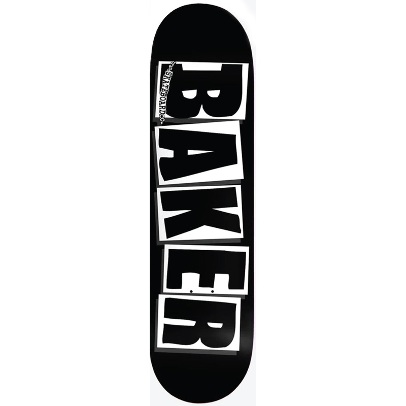 BAKER – BRAND LOGO BLK/WHT DECK 8.125