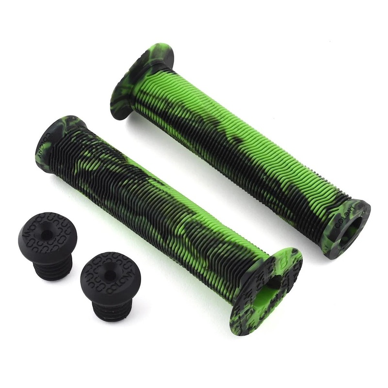 Colony BMX Much Room Grips – Green Storm (Pair)