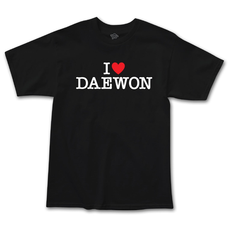 I Heart Daewon Tee BLACK SMALL