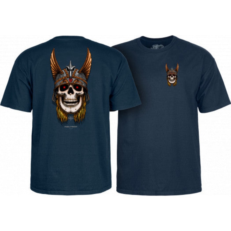 POWELL PERALTA S/S T-SHIRT NAVY – ANDERSON SKULL SMALL