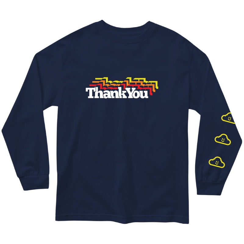 Retro L/S Tee NAVY SMALL