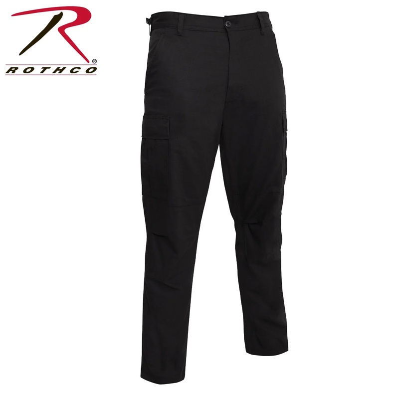Rip-Stop BDU Pants ( Black ) S