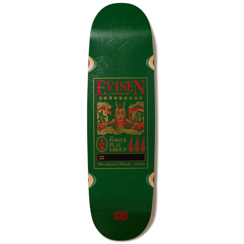 Evisen Skateboards Dragon Name Tag 2 Skateboard Deck 8.8″