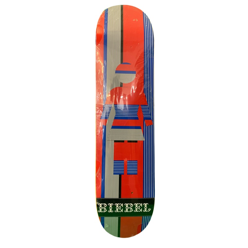 Girl Brandon Biebel Striped Red/Blue 7.6″ Classic Skateboard Deck