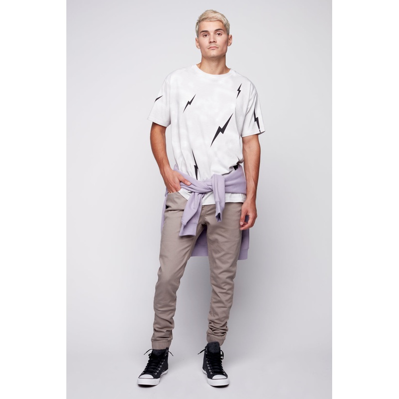 JAGGER – 5 Pocket Soft French Terry Classic Jogger – Light Grey 28(XS)