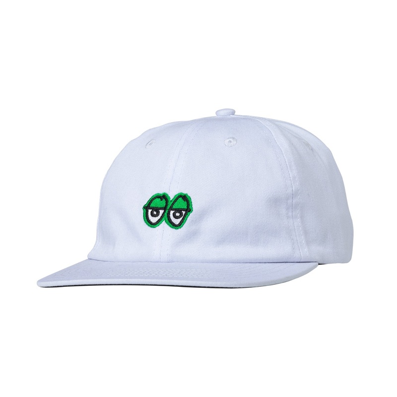Krooked Eyes Strapback Hat O/S White/Green
