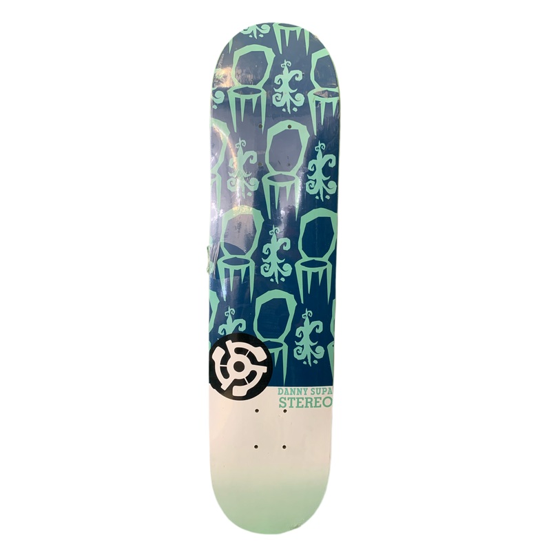 Stereo Danny Supa Saints Green/Blue 7.5″ Classic Skateboard Deck