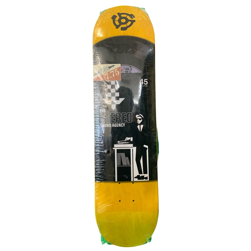 Stereo Sound Agency Yellow 7.75″ Classic Skateboard Deck