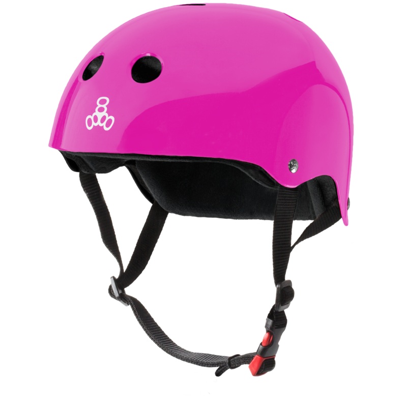 TRIPLE 8 THE CERTIFIED SWEATSAVER HELMET PINK GLOSSY XS/S