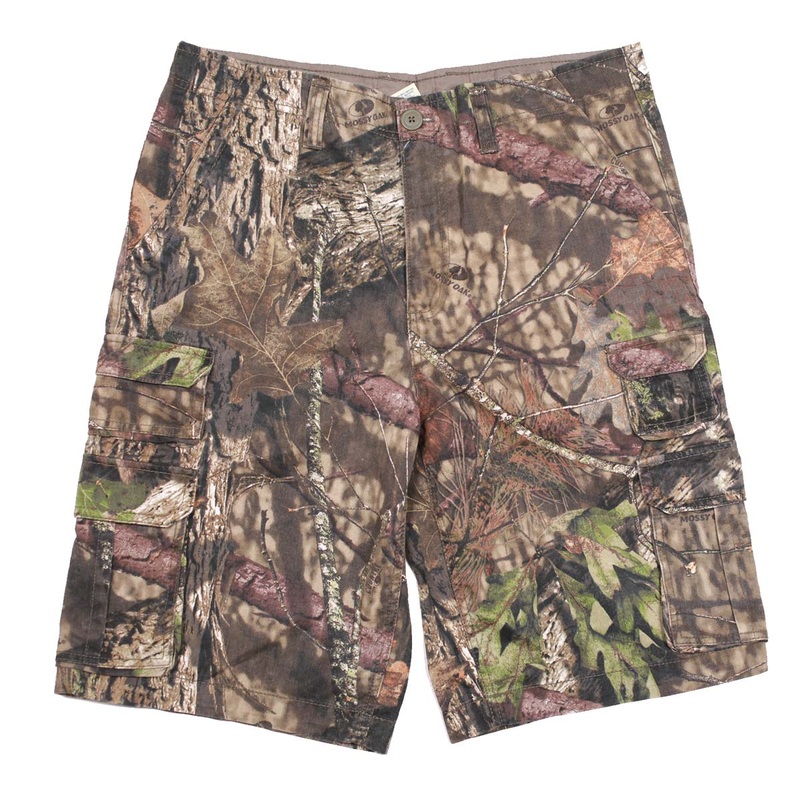 Vintage Faded Glory Mossy Oak Camo Cargo Shorts Size 36