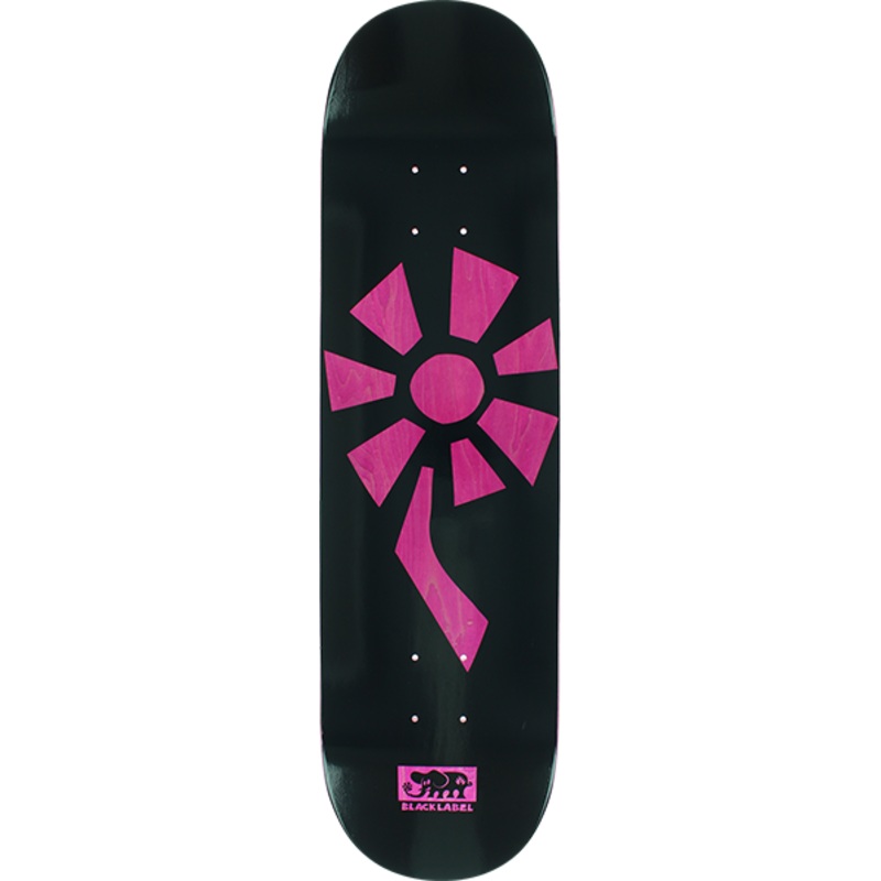 BLL FLOWER POWER DECK BLACK/PINK VENEER 8.25″