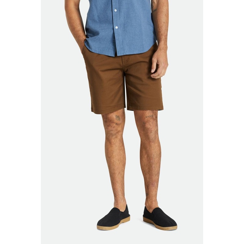 BRIXTON CHOICE CHINO SHORT 19″ DARK EARTH 30