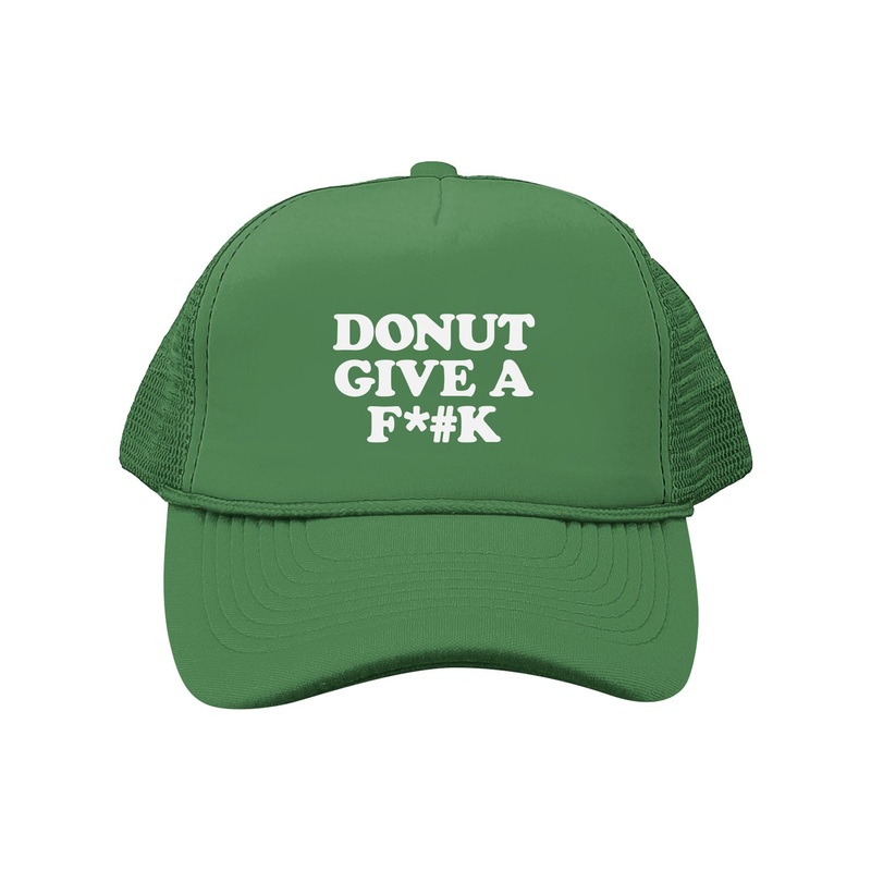 “DONUT GIVE A F*#K” DS TRUCKER HAT KELLY GREEN