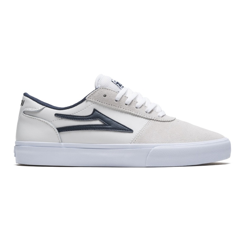 Lakai Shoes Manchester – White/Navy Suede 8 White