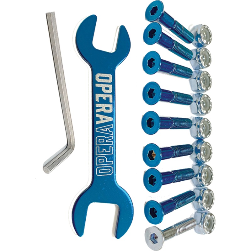 OPERA /8 ALLEN HARDWARE SET /SIL BLU 7.0″