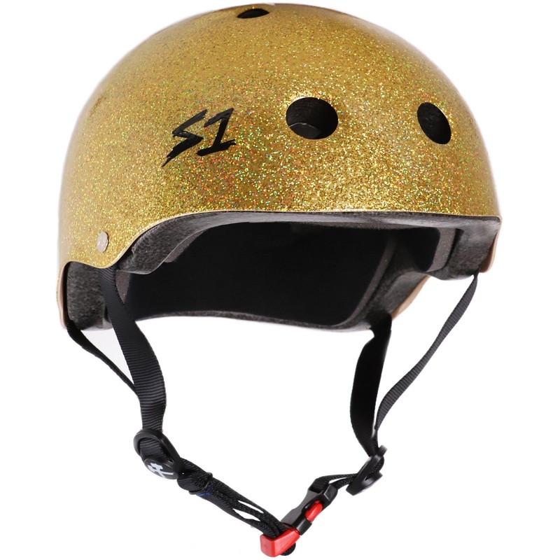 S1 Mini Lifer Helmet – Gold Gloss Glitter X-Small (18.5″) Gold