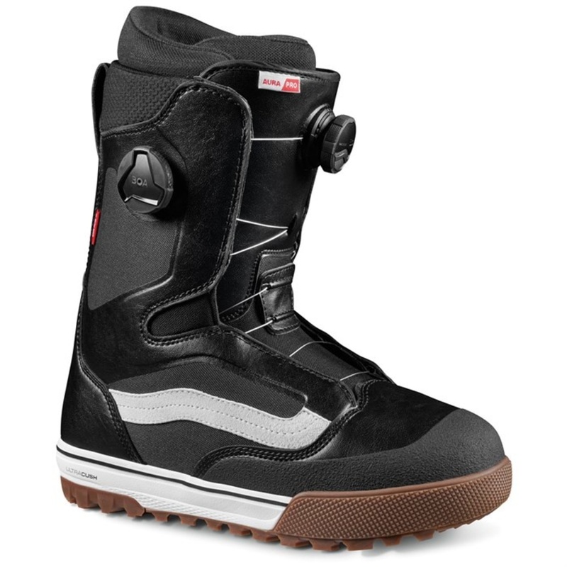 Vans 24/25 Aura Pro Snowboard Boot – Black/White 8.0 US