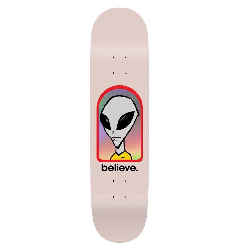 Alien Workshop Believe Skateboard Deck – 8″ Pink