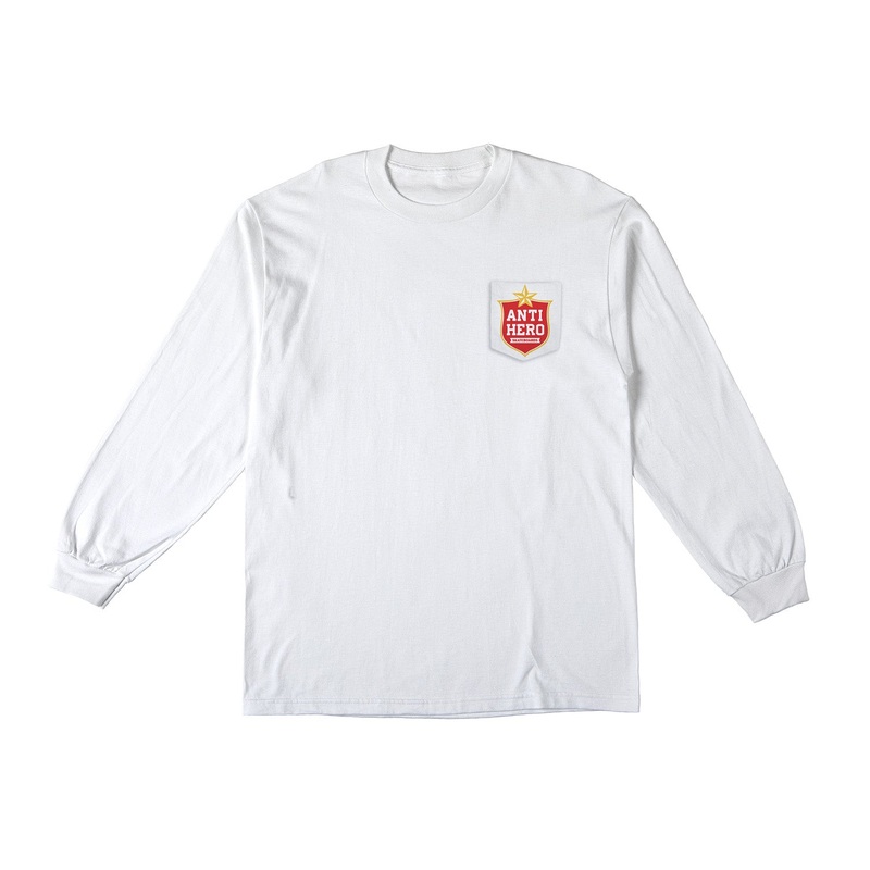 Antihero Bottle Cap Long Sleeve Pocket T-Shirt M White/Multi