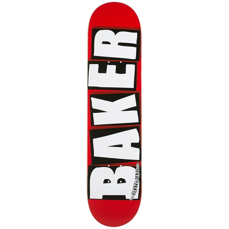 Baker Brand Logo Skateboard Deck – 8.0″ Red/White