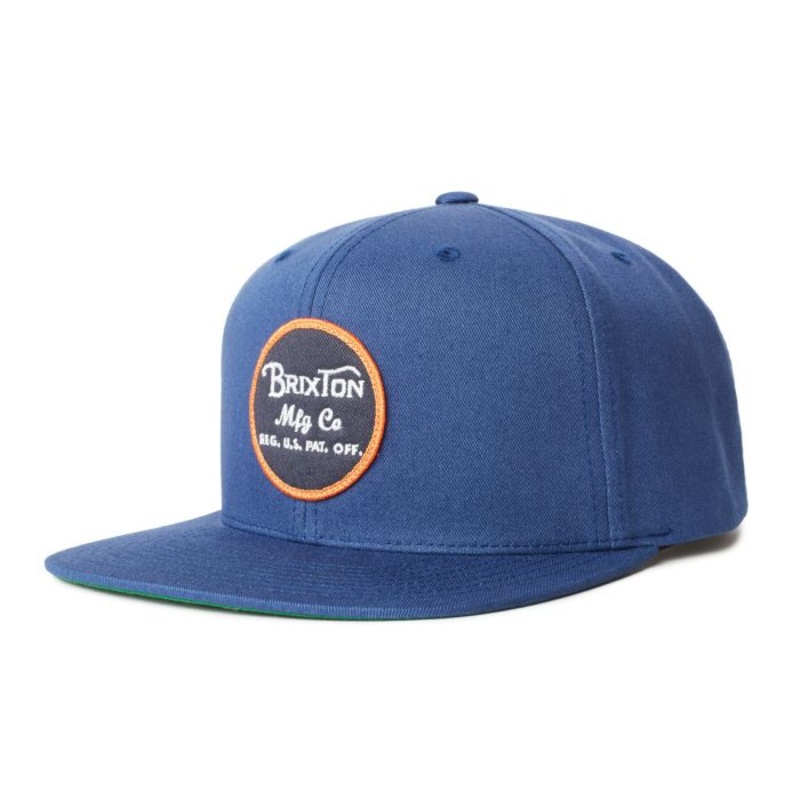 BRIXTON WHEELER SNAPBACK RIVER BLUE
