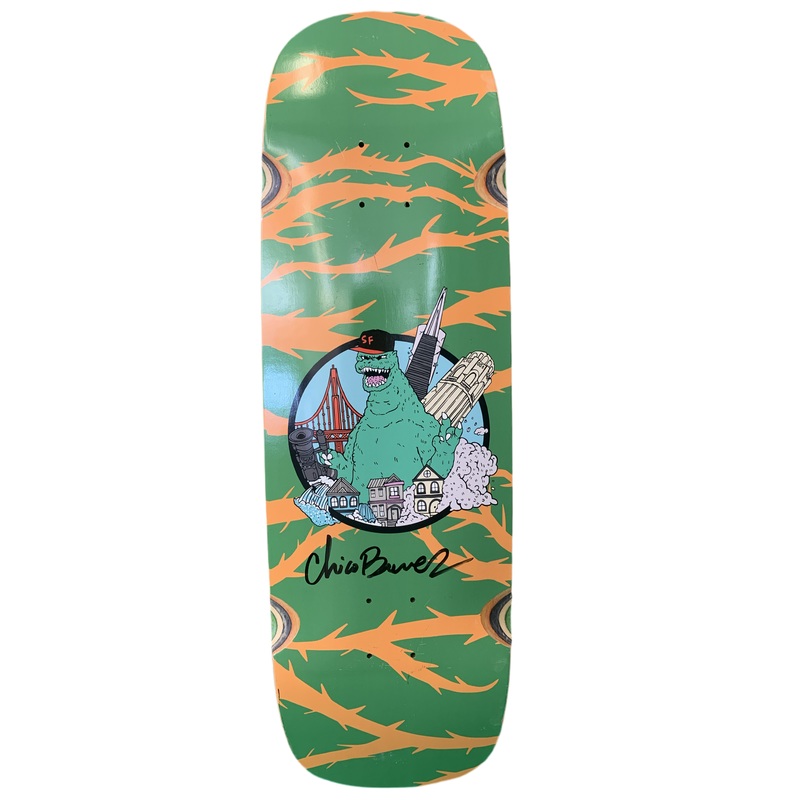 Chico Stix Gzilla Chico Brenes Signed 44/75 9.5″ Double Kick Classic Skateboard Deck