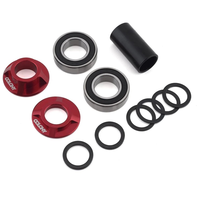 Colony BMX Mid Bottom Bracket 19mm Kit – Dark Red