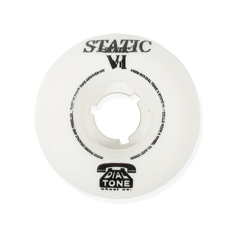 Dial Tone Wheel Co. Static VI Cruiser Wheels Standard 92A 54mm
