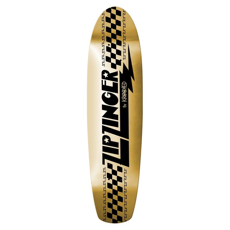 KROOKED DECK – ZIP ZINGER GOLD FOIL (7.75″) 7.75″