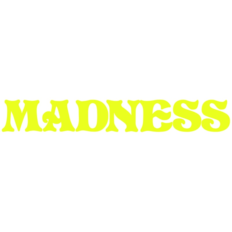 MADNESS LOGO DECAL SINGLE YELLOW